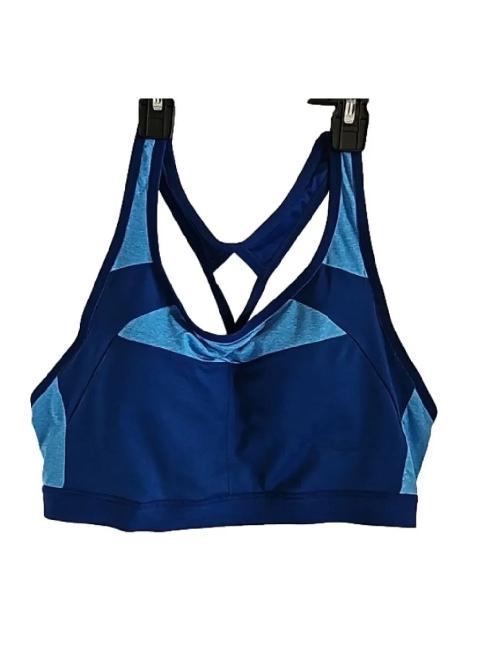 Sport Bra Champion workout top atletic high impact wire free blue Criss-cross